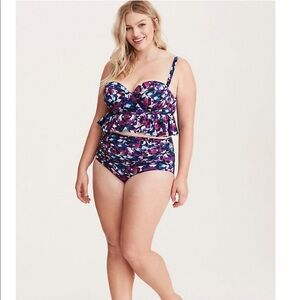 New! Torrid sz 2 Set Geo Swim Bathing Suit‎ sz 2X